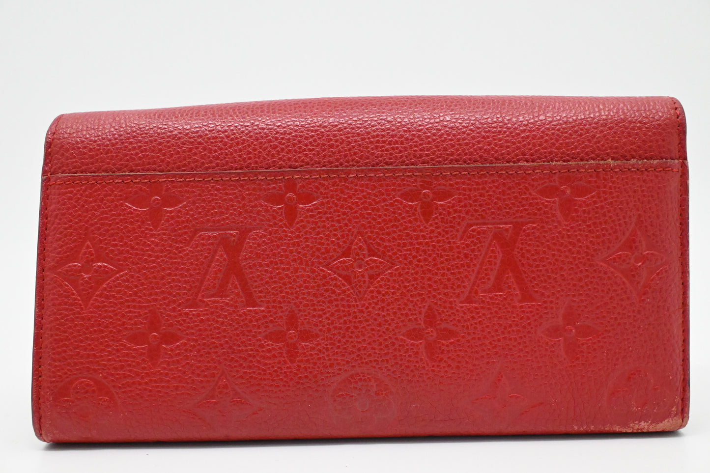 Louis Vuitton Long Wallet in Cherry Empreinte Leather