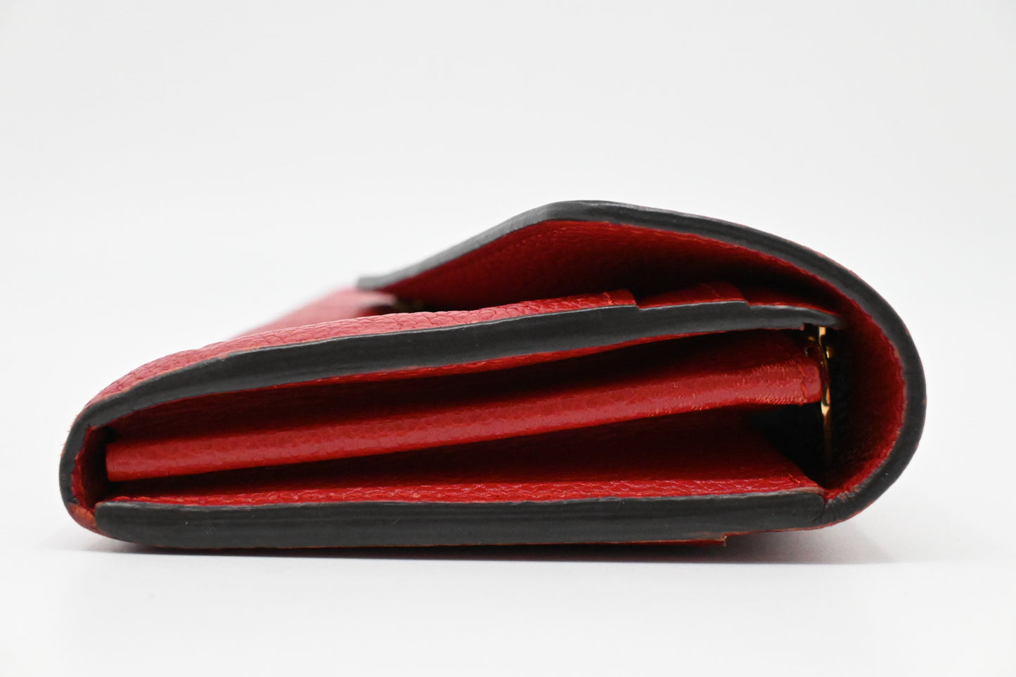 Louis Vuitton Long Wallet in Cherry Empreinte Leather