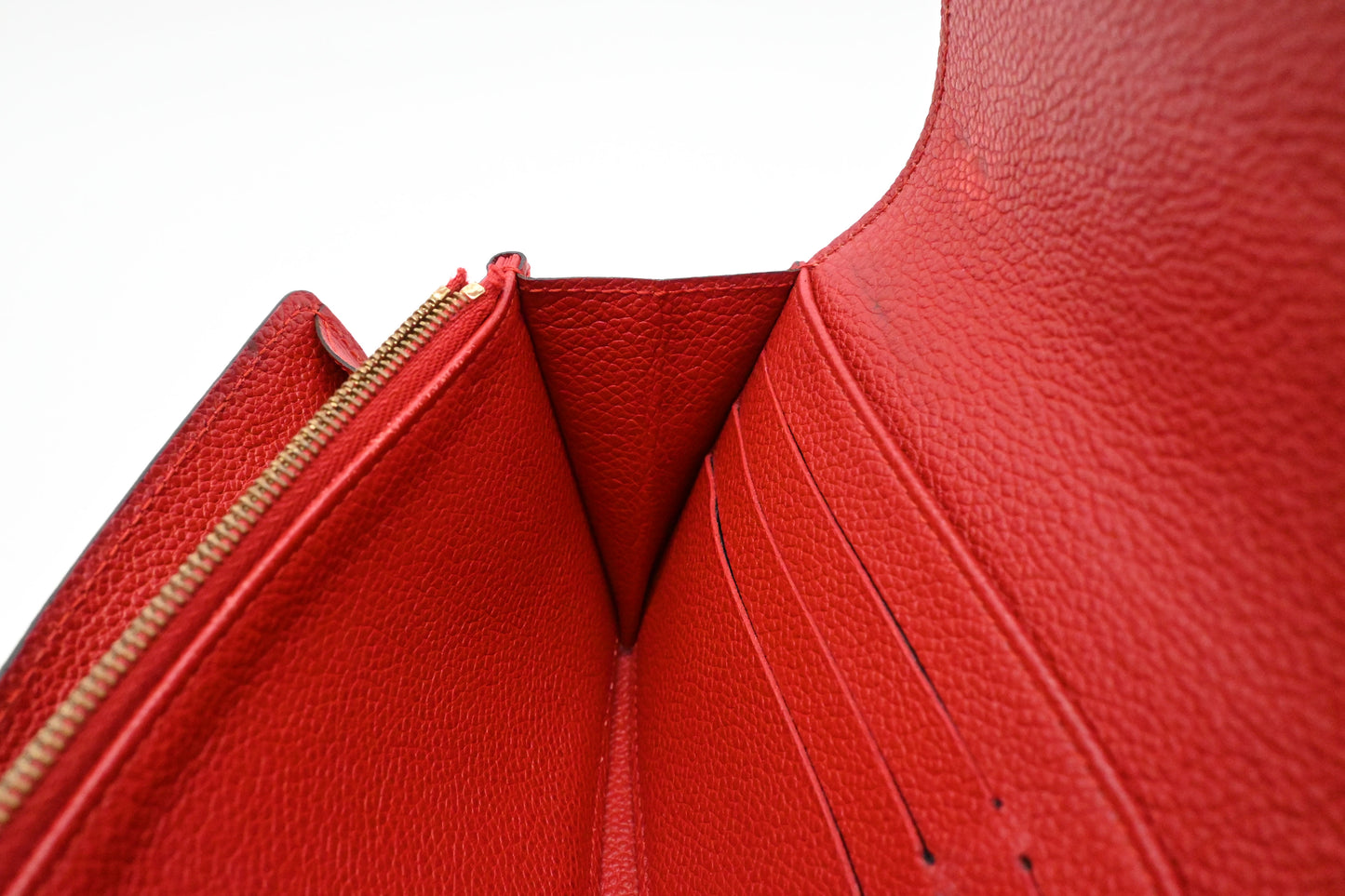 Louis Vuitton Long Wallet in Cherry Empreinte Leather