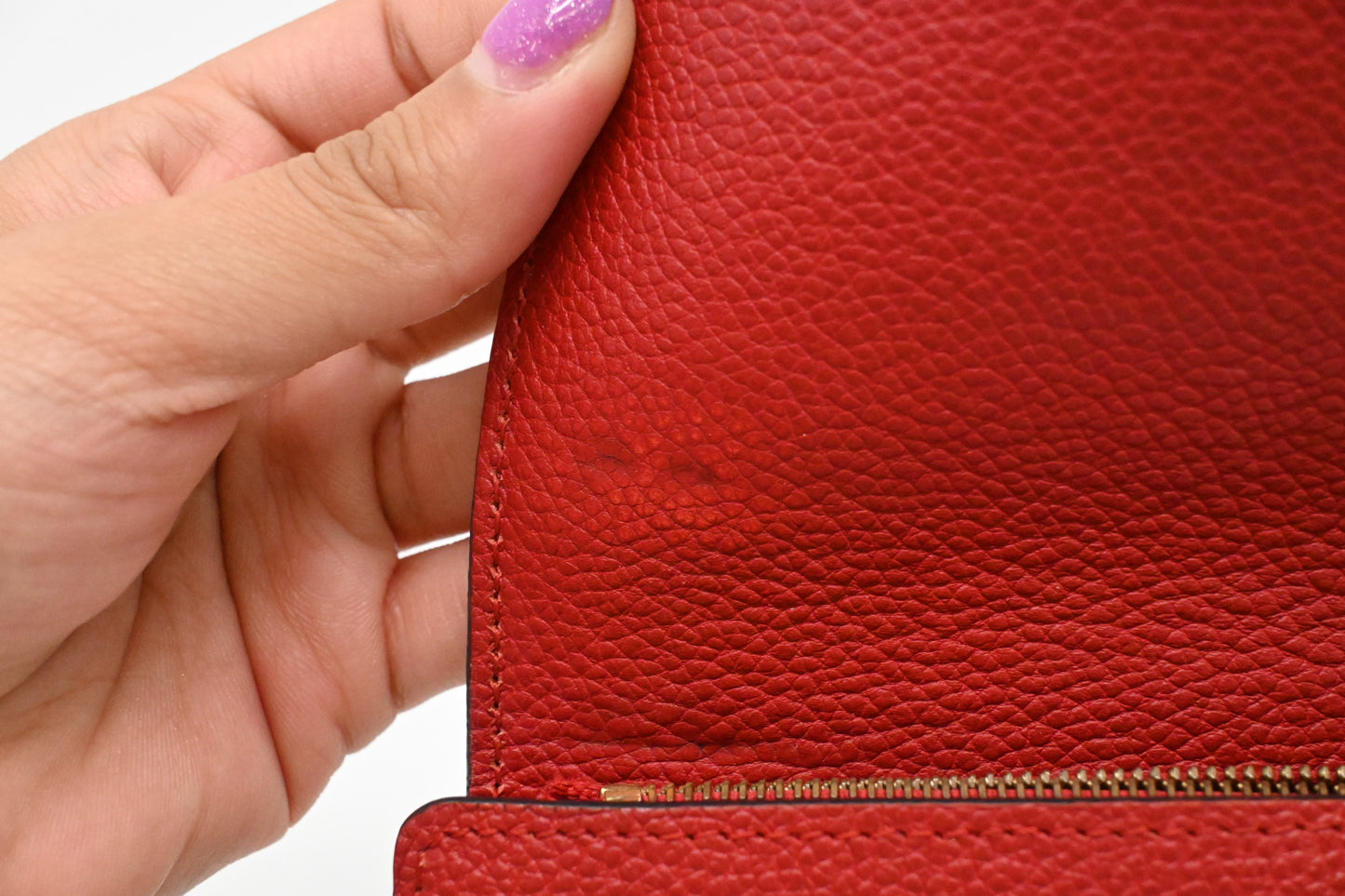 Louis Vuitton Long Wallet in Cherry Empreinte Leather