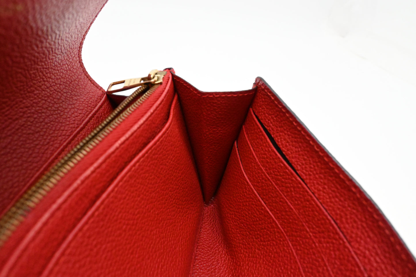 Louis Vuitton Long Wallet in Cherry Empreinte Leather