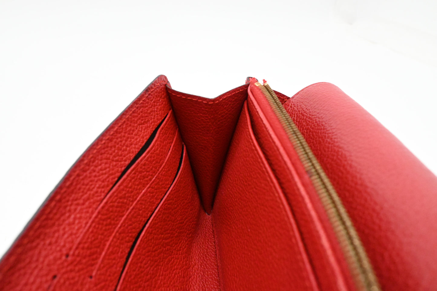 Louis Vuitton Long Wallet in Cherry Empreinte Leather