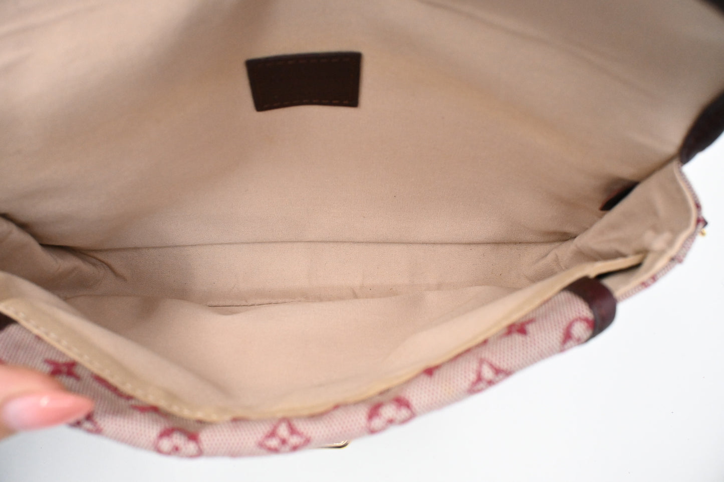 Louis Vuitton Marjorie in Cerise Mini Lin Canvas