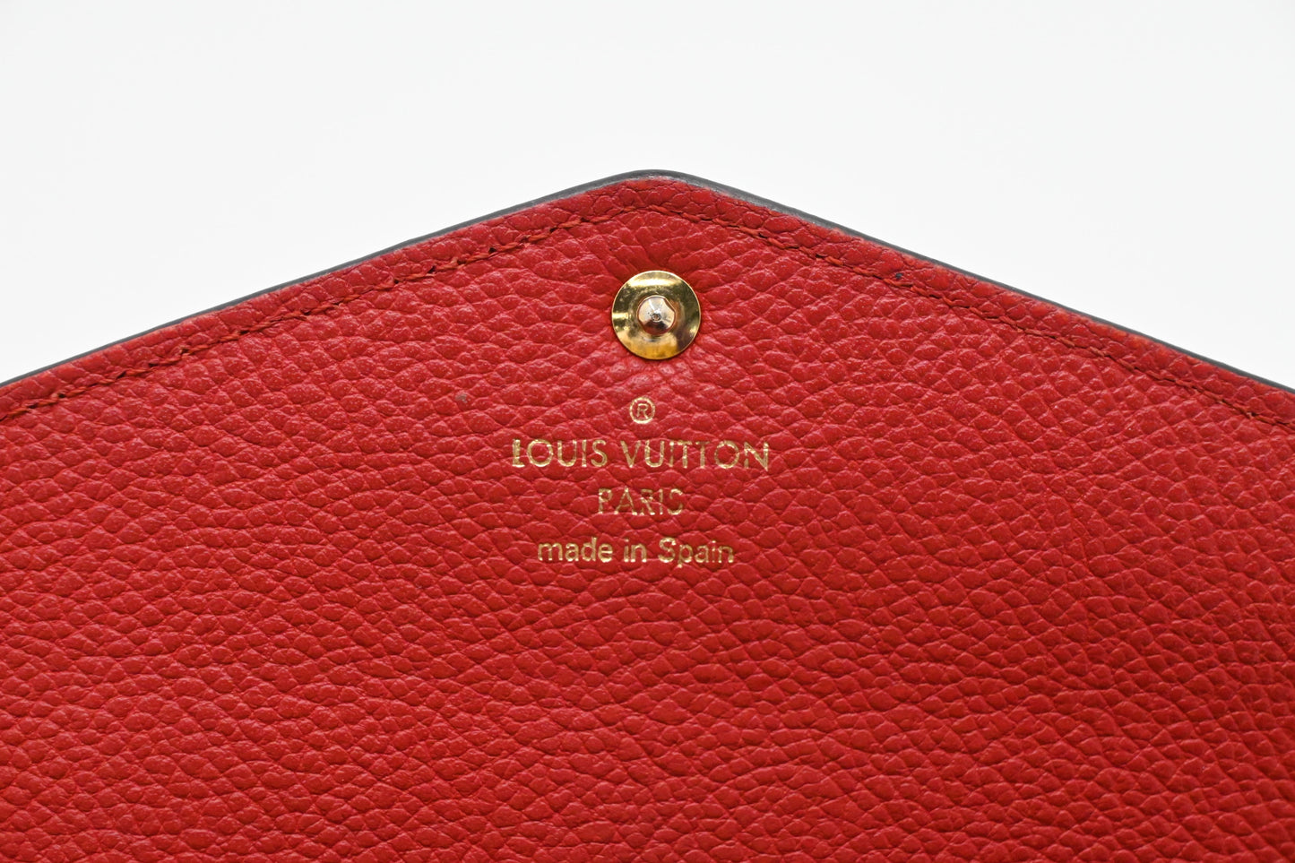 Louis Vuitton Long Wallet in Cherry Empreinte Leather