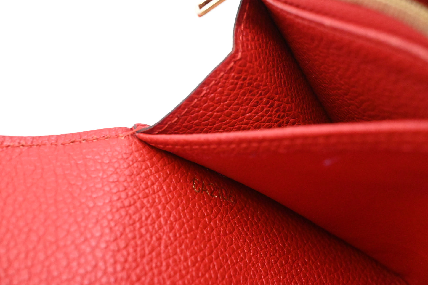 Louis Vuitton Long Wallet in Cherry Empreinte Leather
