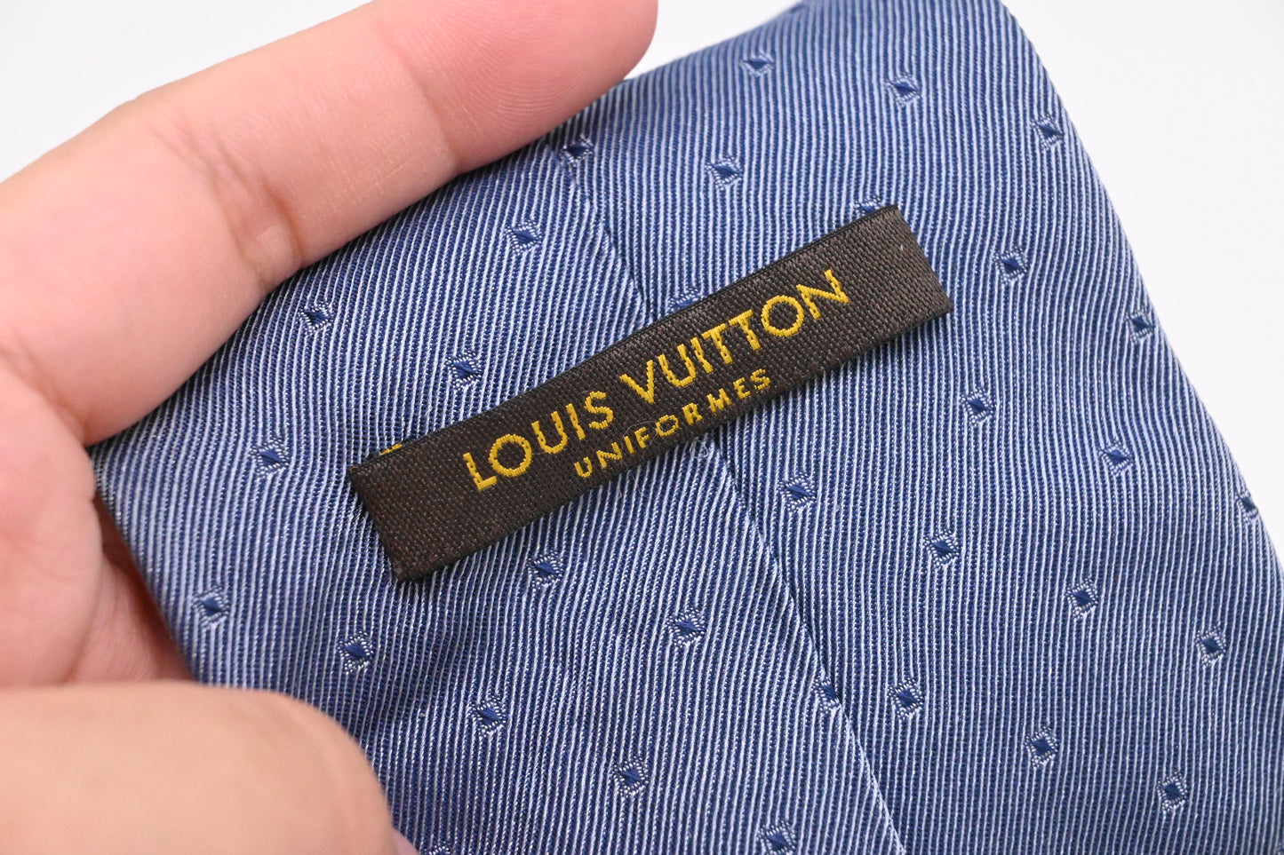 Louis Vuitton Tie in Blue Silk