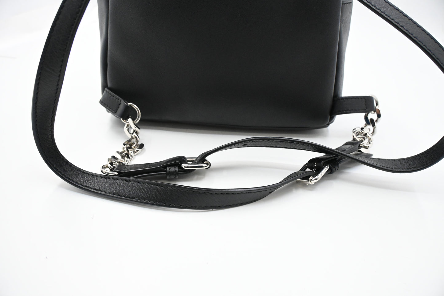 Fendi By The Way Studded Backpack in Black Leather