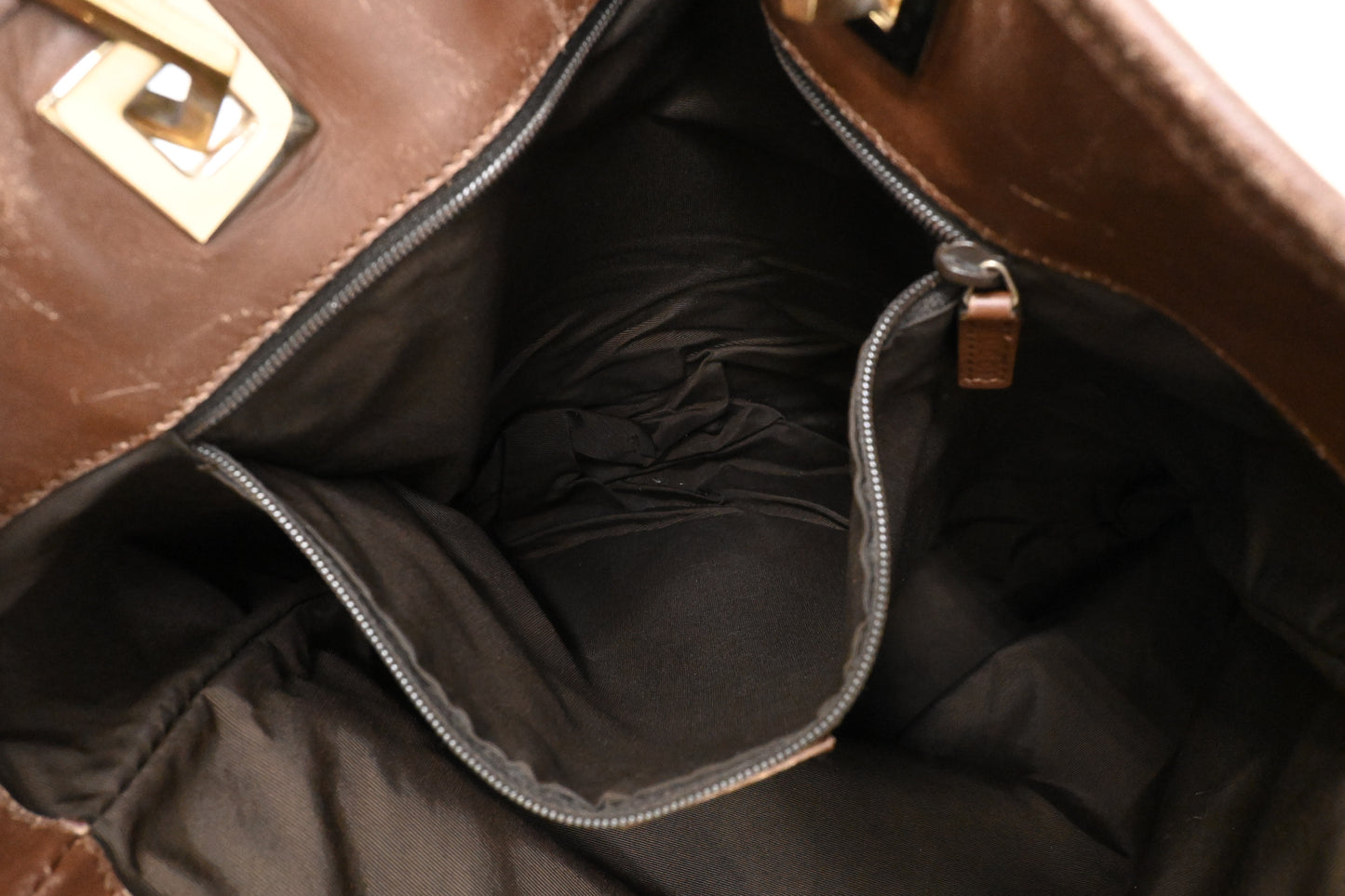 Gucci Tote in GG Brown and Yellow Canvas