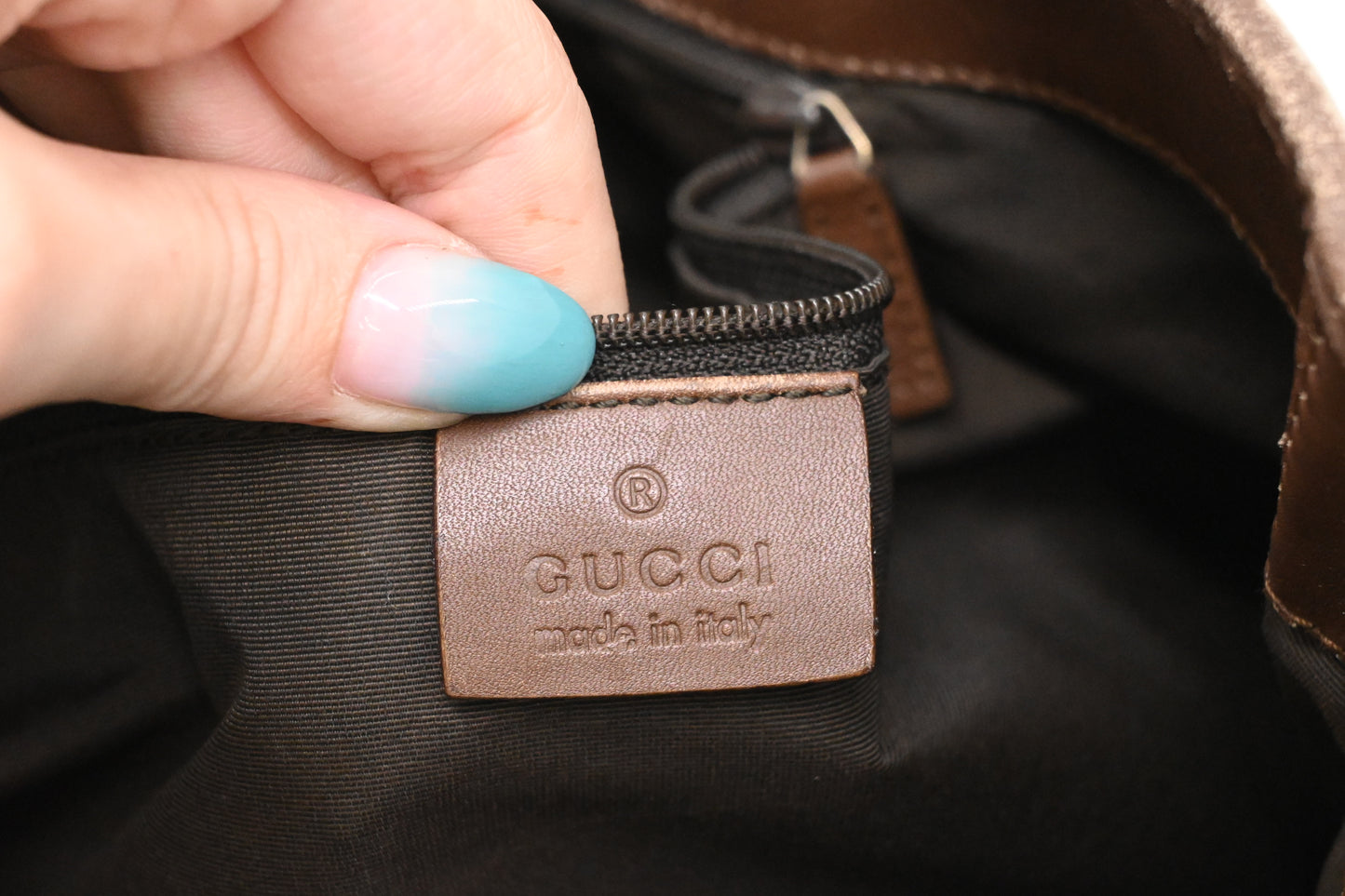 Gucci Tote in GG Brown and Yellow Canvas
