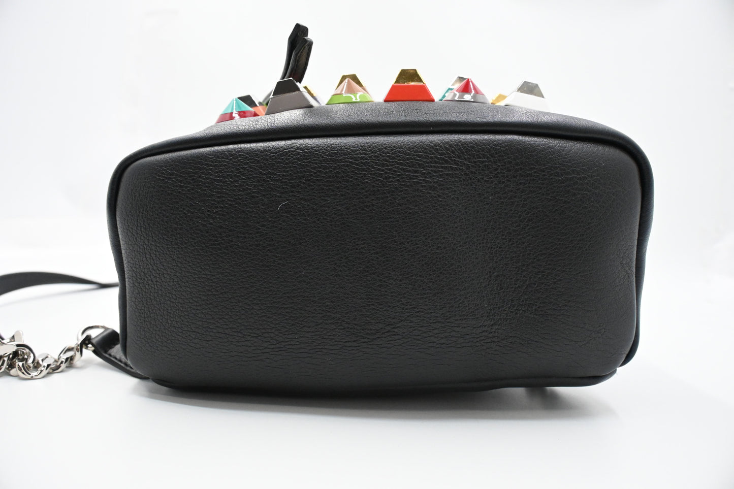 Fendi By The Way Studded Backpack in Black Leather