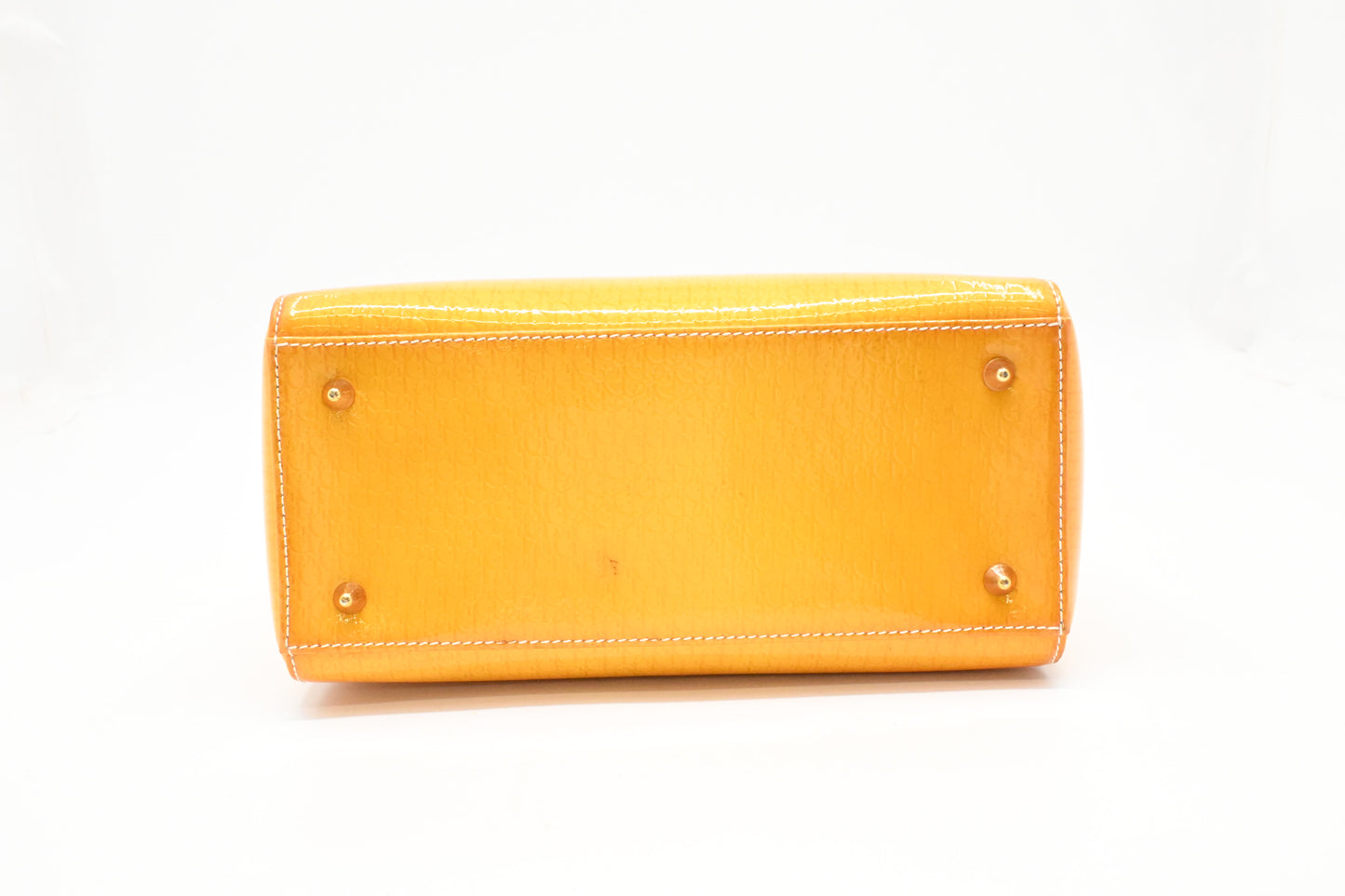 Dior Small Lady Dior in Yellow Patent Leather