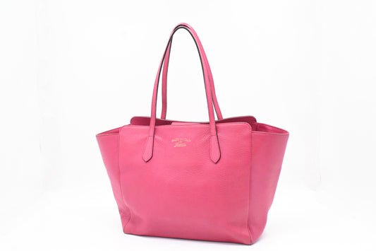 Gucci Swing Tote in Pink Leather