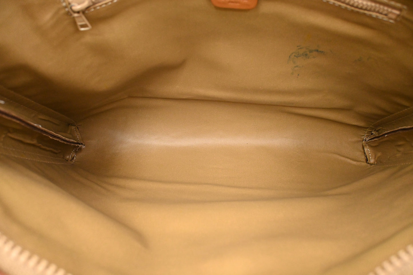 Celine Large Pouch in Brown Macadam Canvas