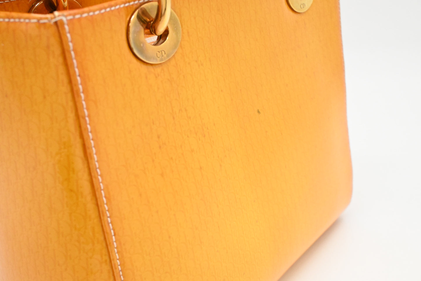 Dior Small Lady Dior in Yellow Patent Leather