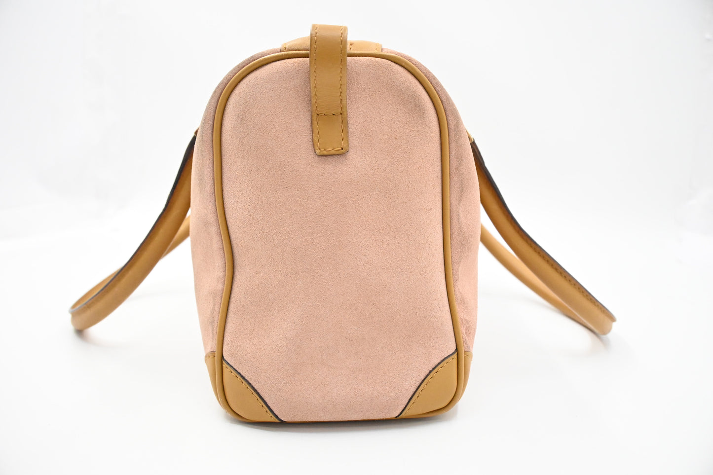 Gucci Boston Bag in Pink Suede Leather