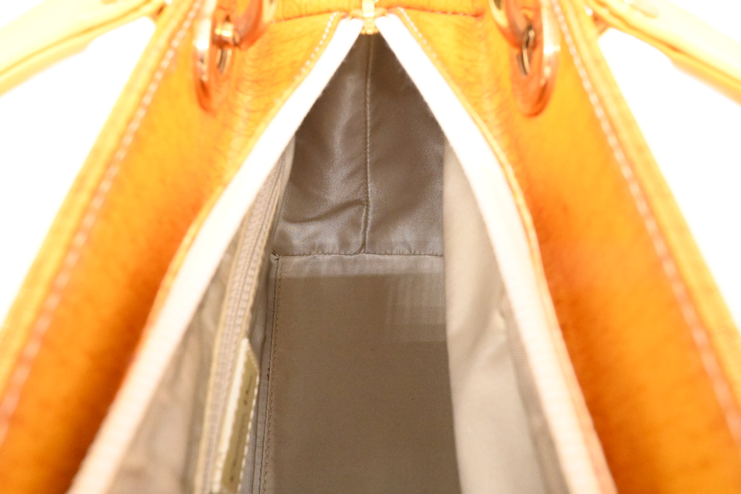 Dior Small Lady Dior in Yellow Patent Leather