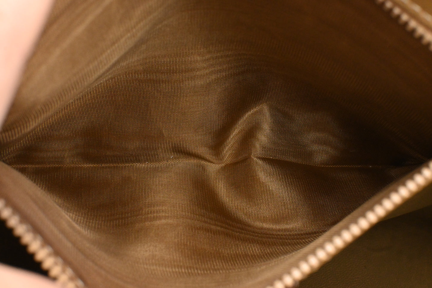 Celine Pouch in Brown Macadam Canvas