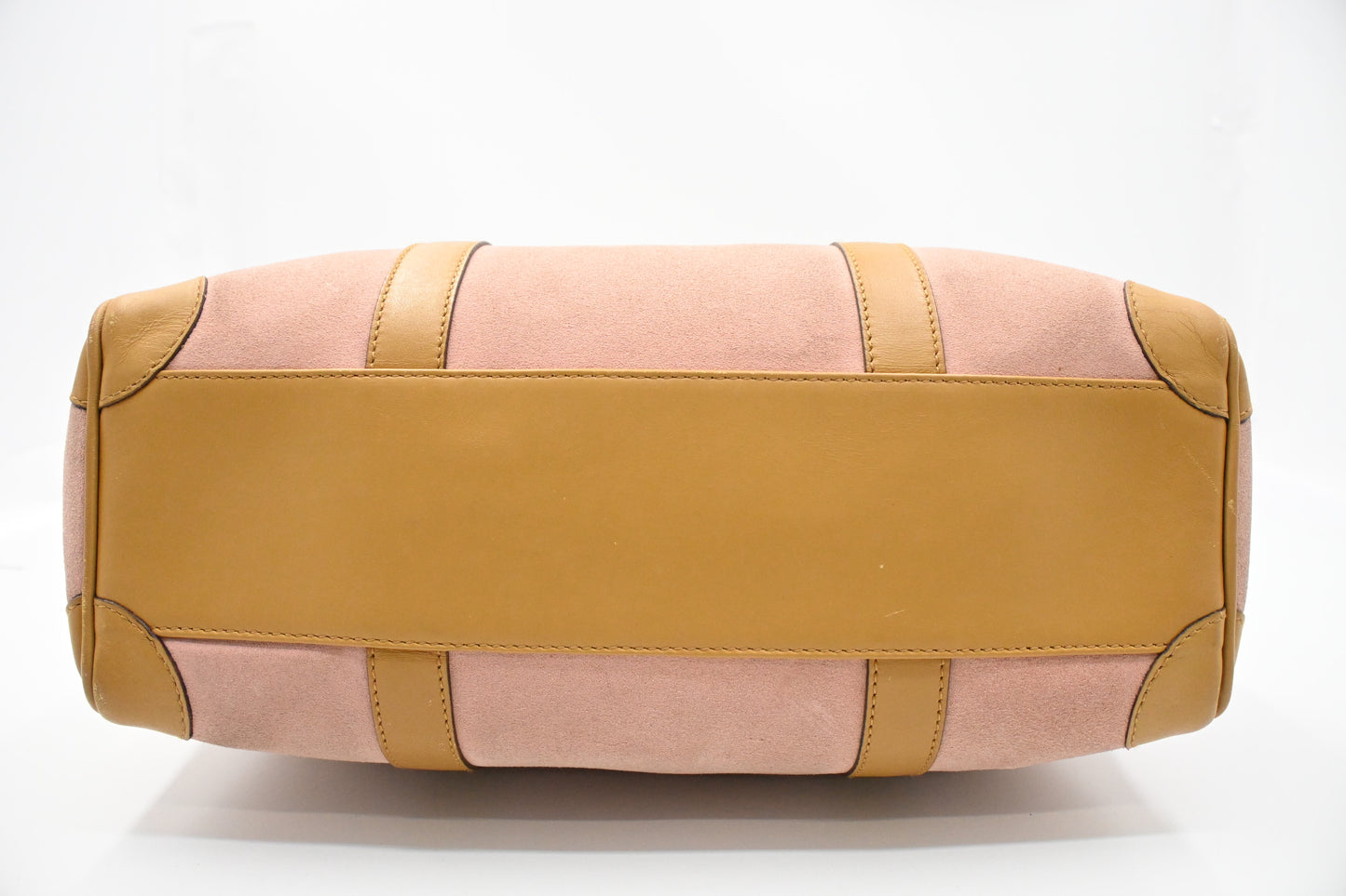 Gucci Boston Bag in Pink Suede Leather