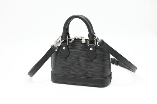 Louis Vuitton Nano Alma in Black Epi Leather