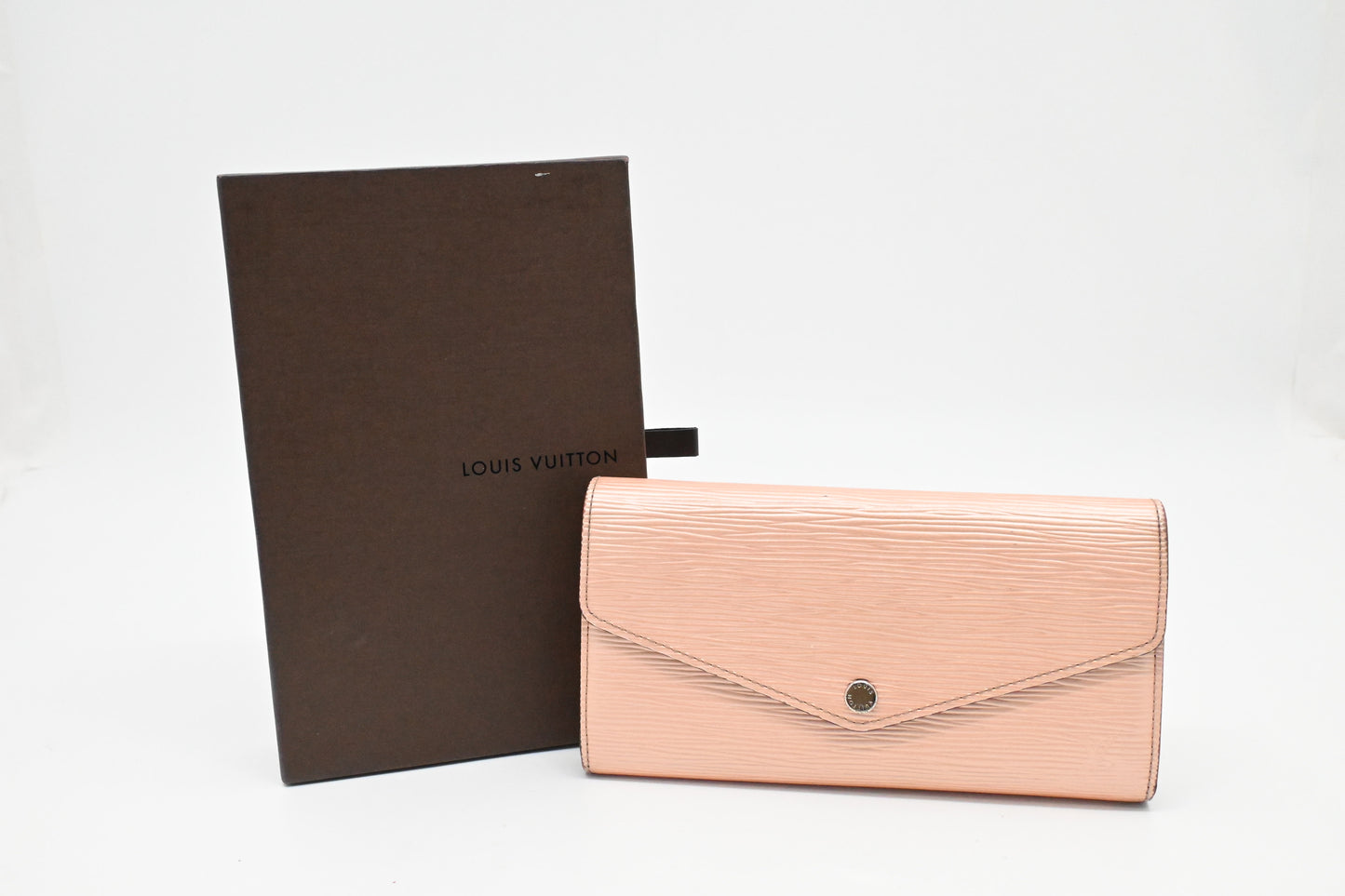 Louis Vuitton Sarah Wallet in Metallic Pink Epi Leather