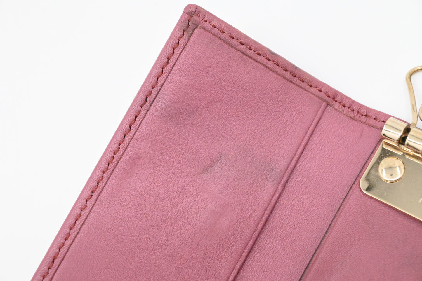 Gucci Key Case in Supreme Canvas and Pink Leather