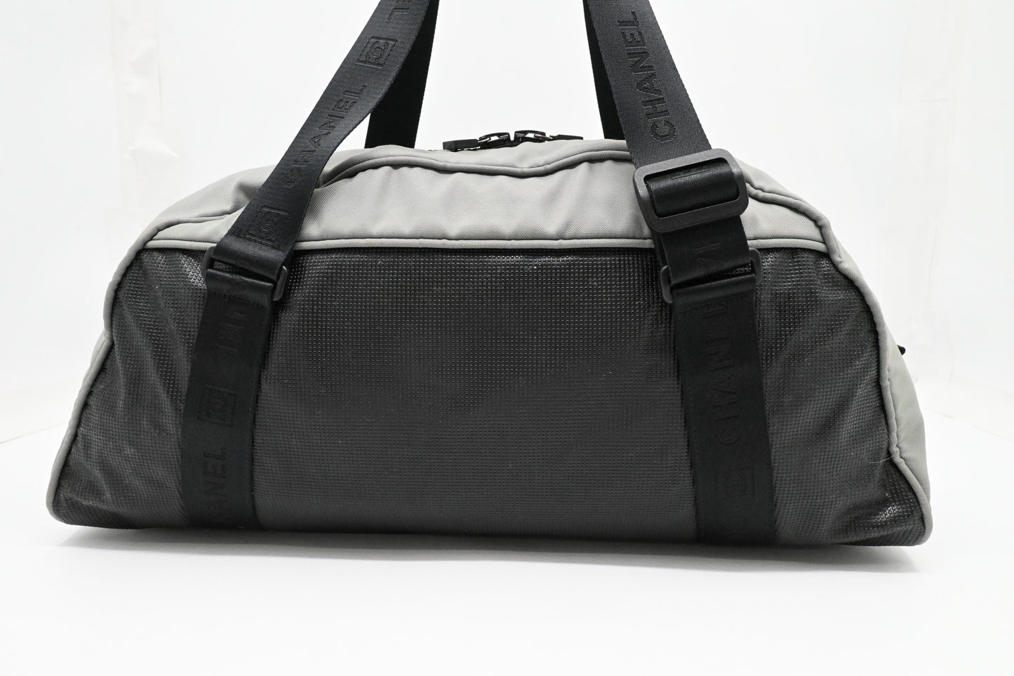 Chanel Duffle Sports Line Bag in Green and Black Canvas