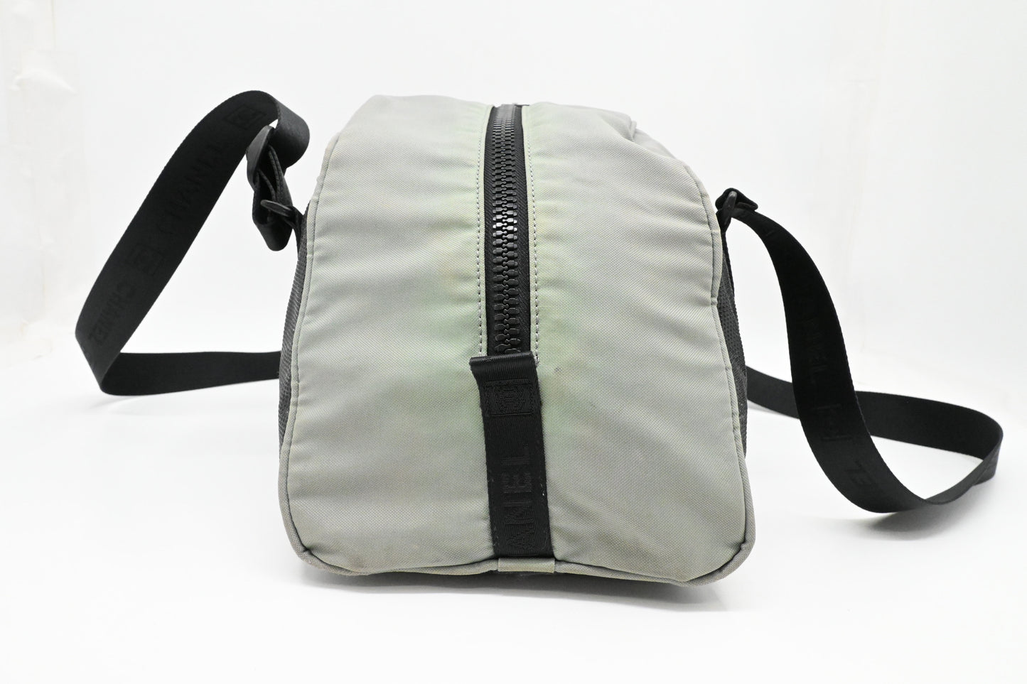 Chanel Duffle Sports Line Bag in Green and Black Canvas