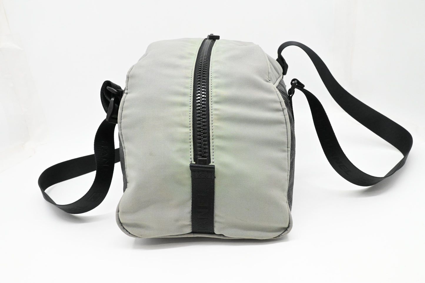 Chanel Duffle Sports Line Bag in Green and Black Canvas