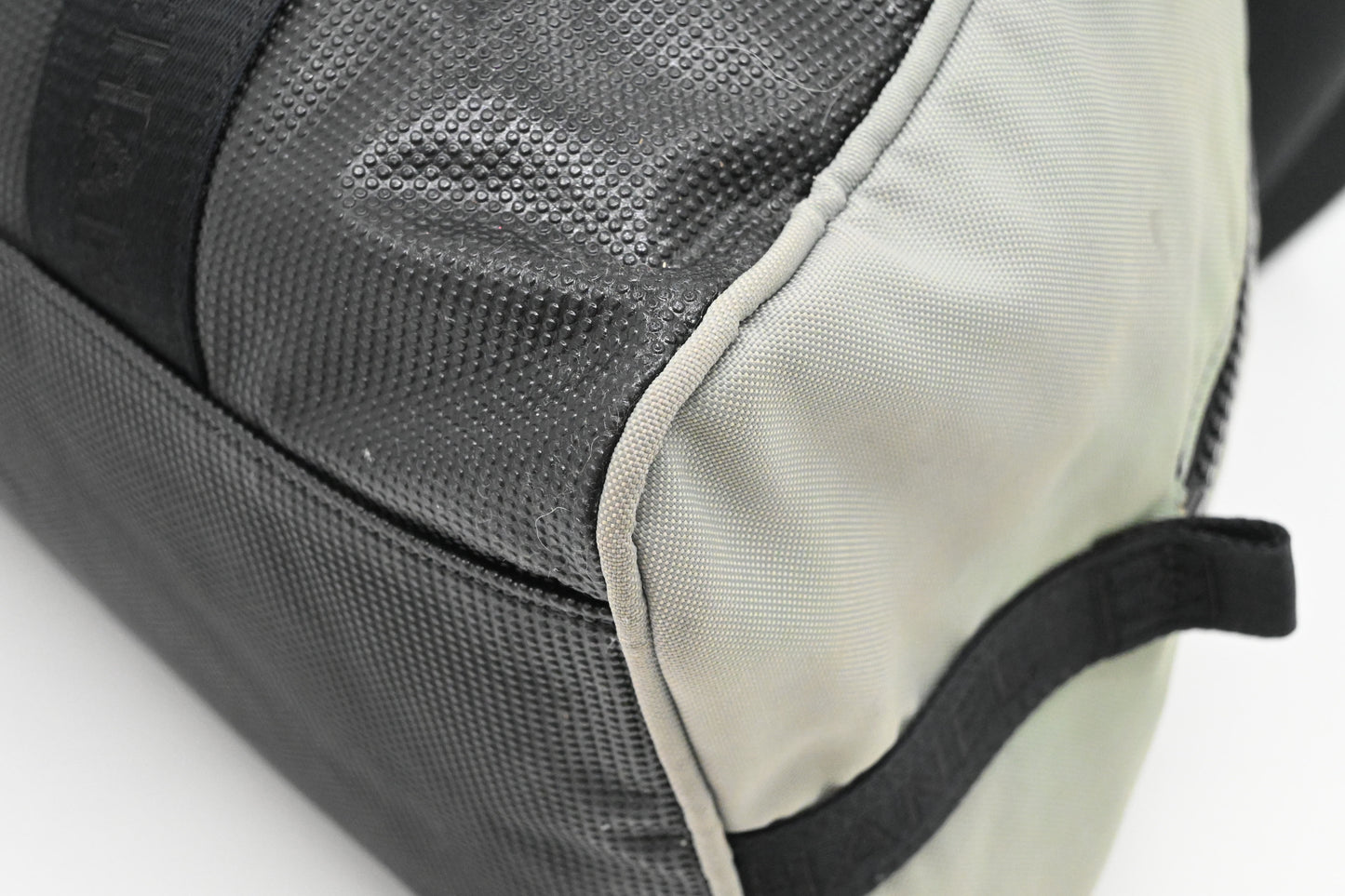 Chanel Duffle Sports Line Bag in Green and Black Canvas