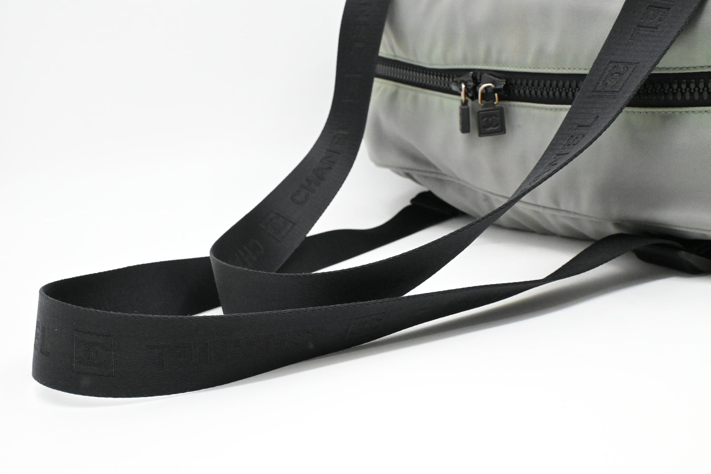 Chanel Duffle Sports Line Bag in Green and Black Canvas
