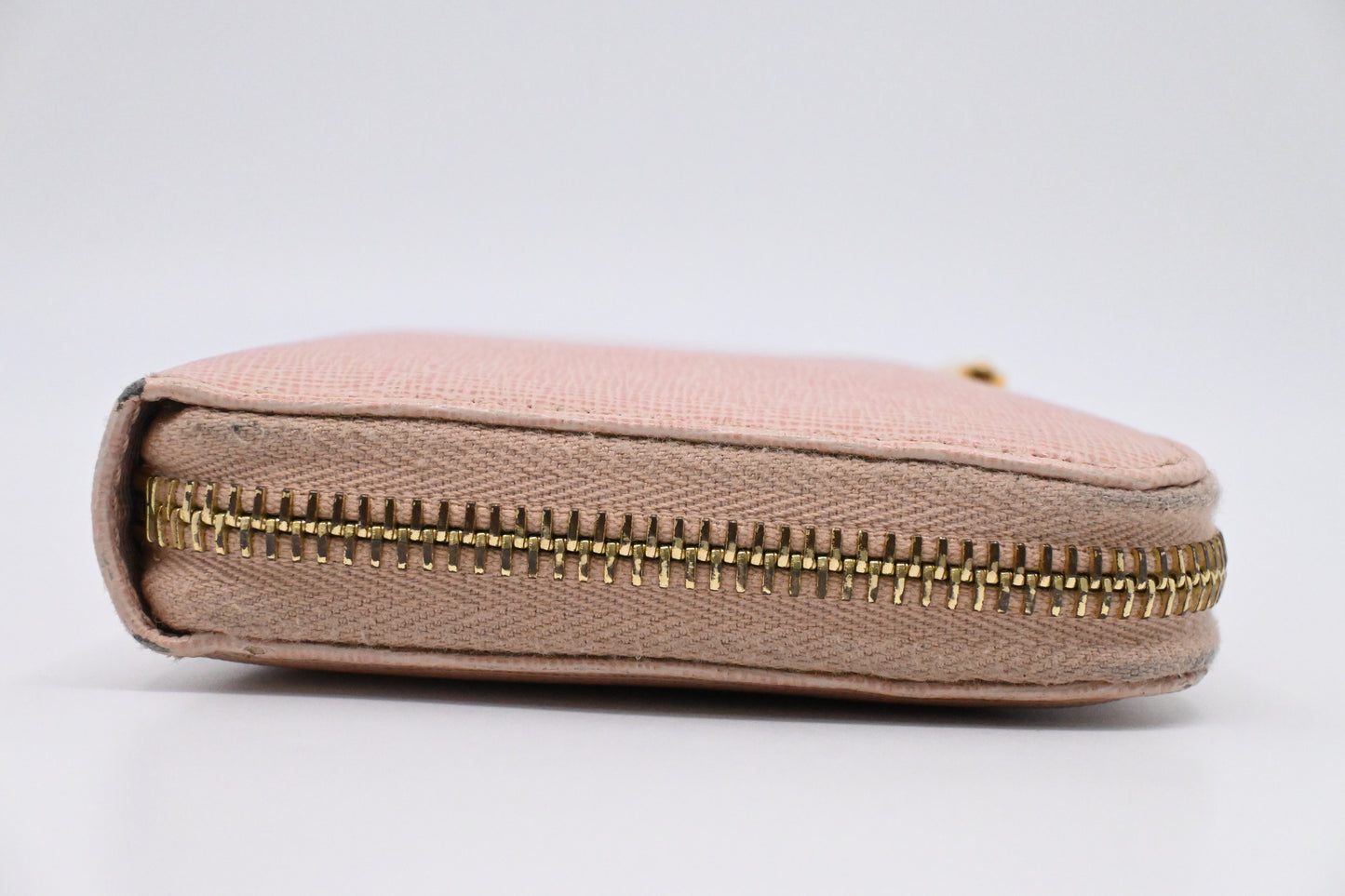 Fendi Zippy Wallet in Pink Leather