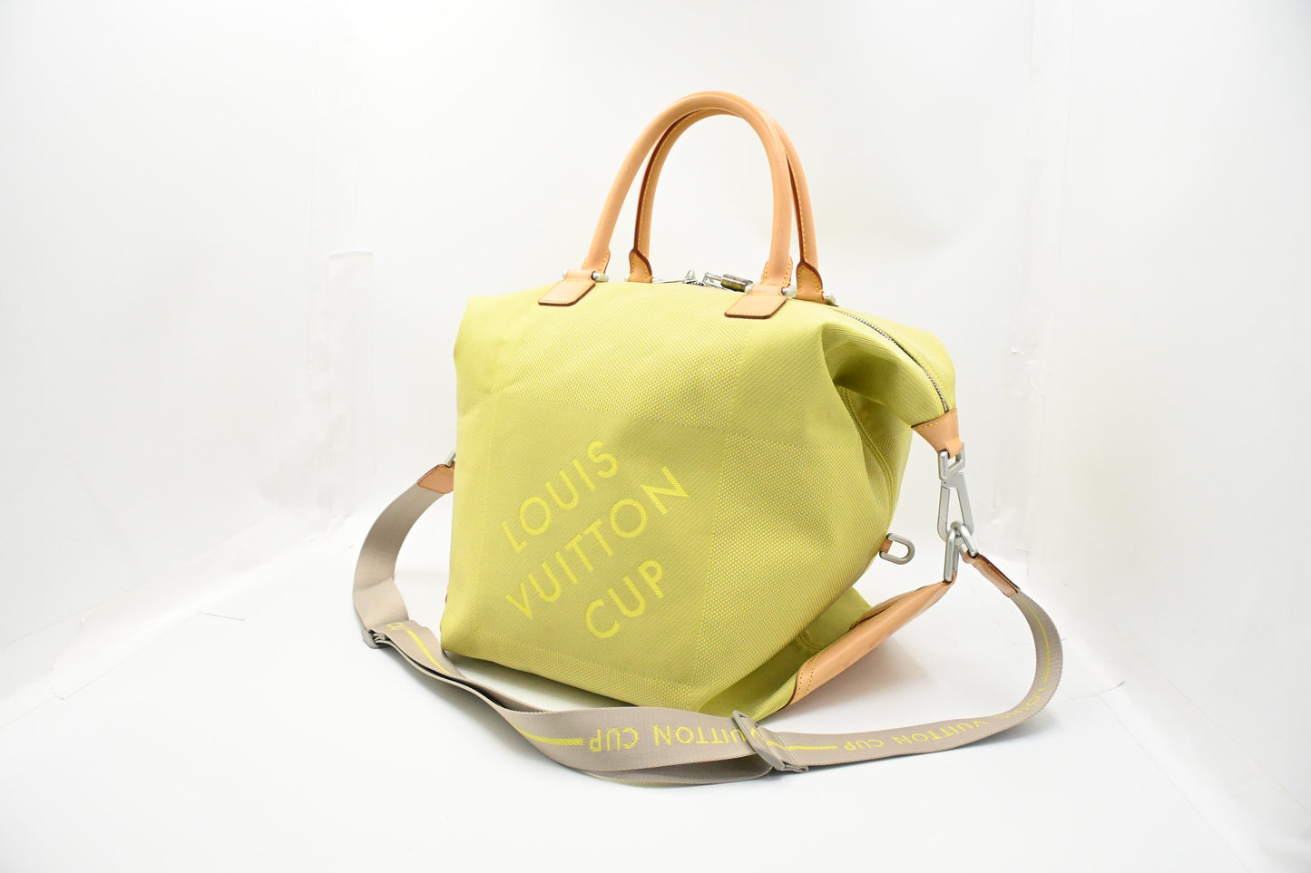 Louis Vuitton 2002 America's Cup Cube Bag in Green Damier Geant Canvas