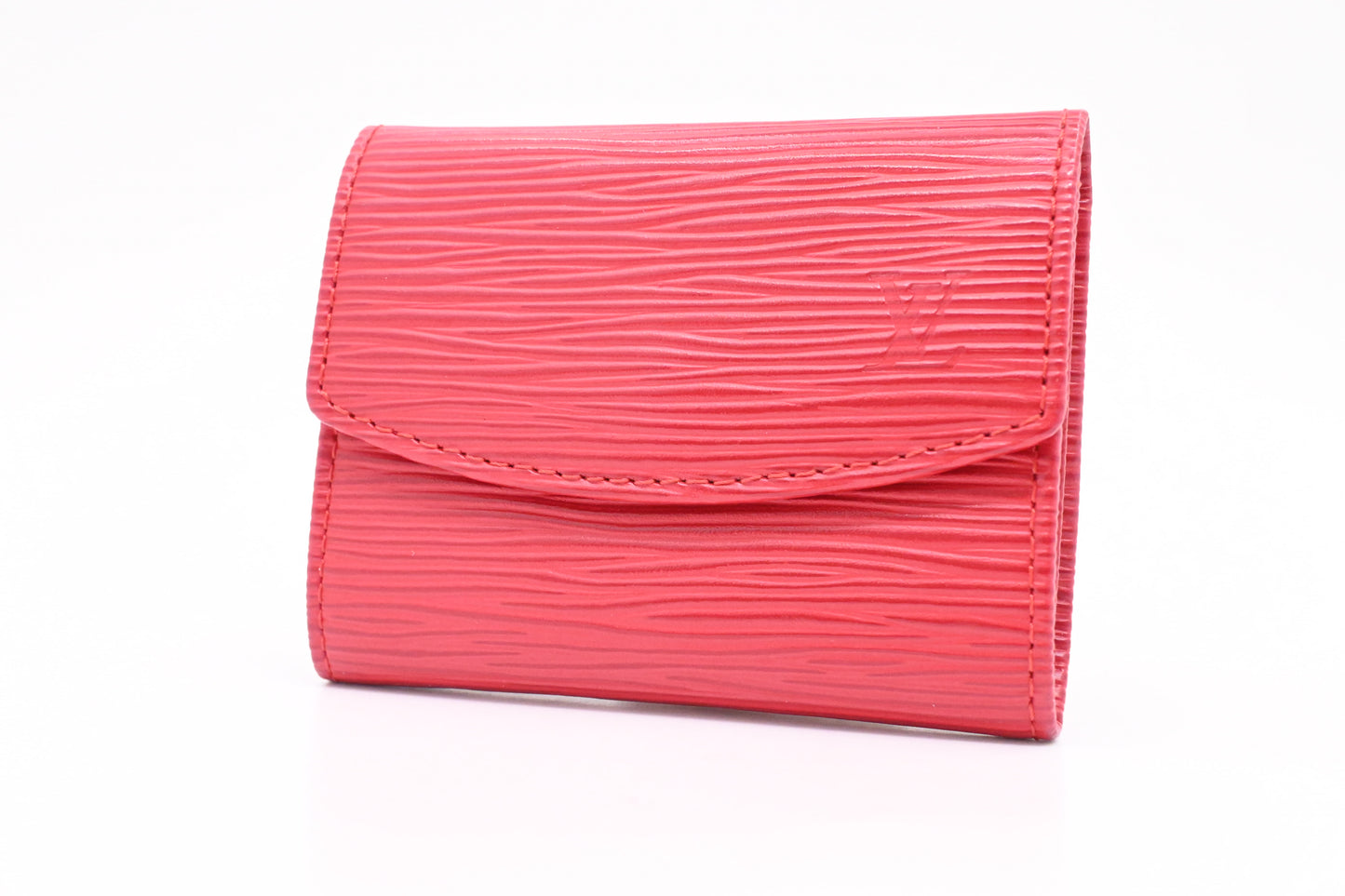 Louis Vuitton Card Case in Red Epi Leather