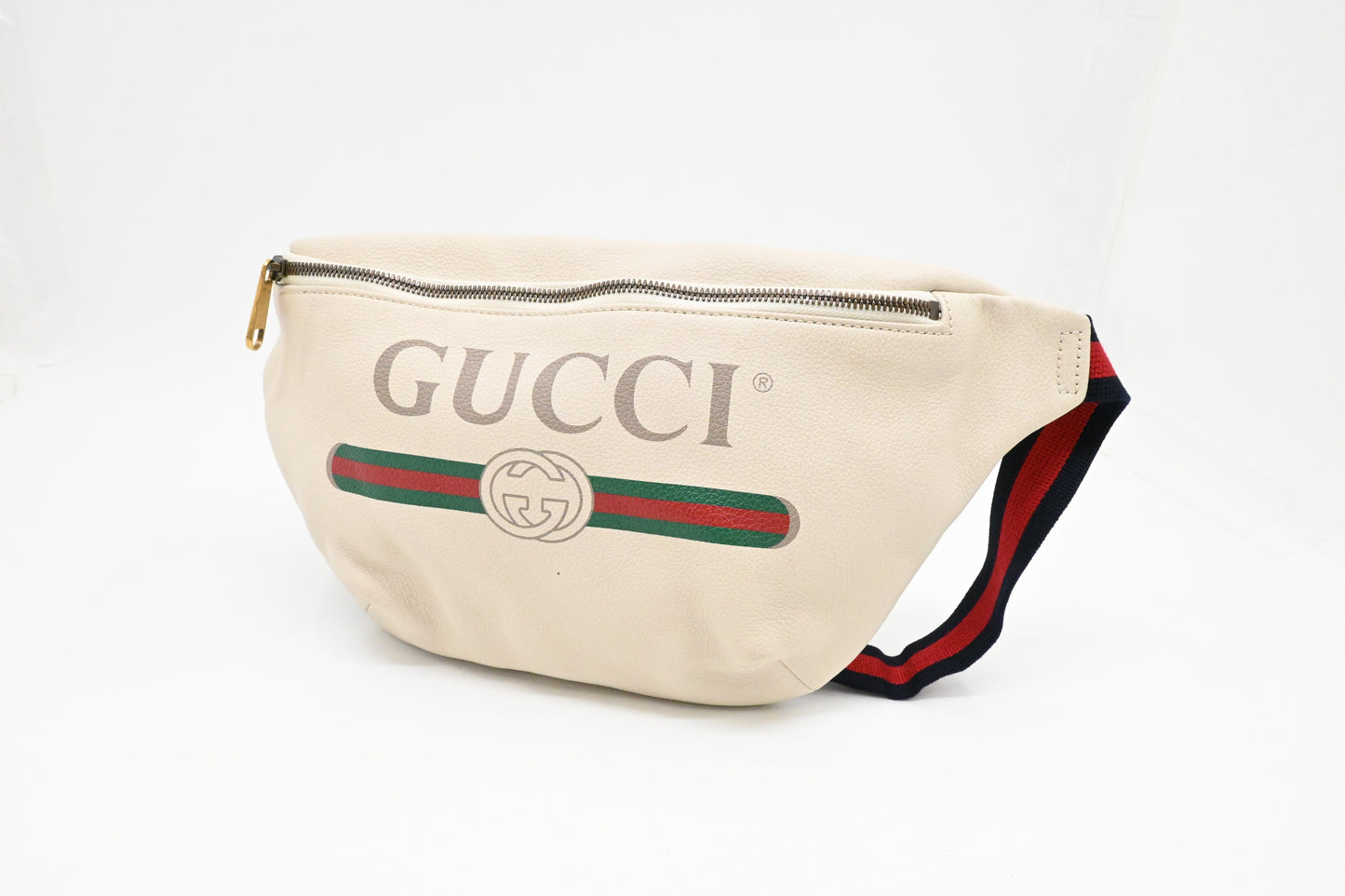 Gucci Bumbag in White Leather