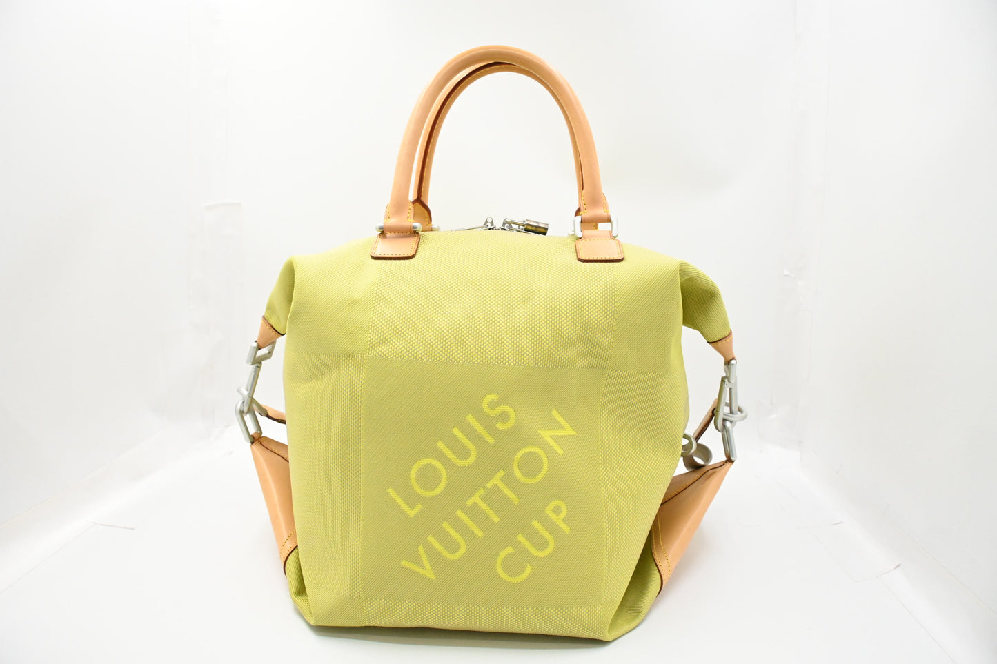 Louis Vuitton 2002 America's Cup Cube Bag in Green Damier Geant Canvas