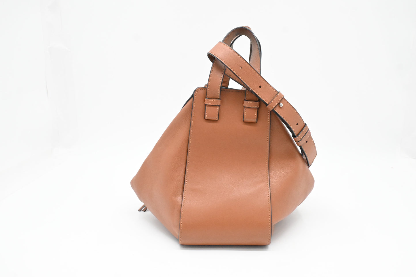 Loewe Mini Hammock in Brown Leather