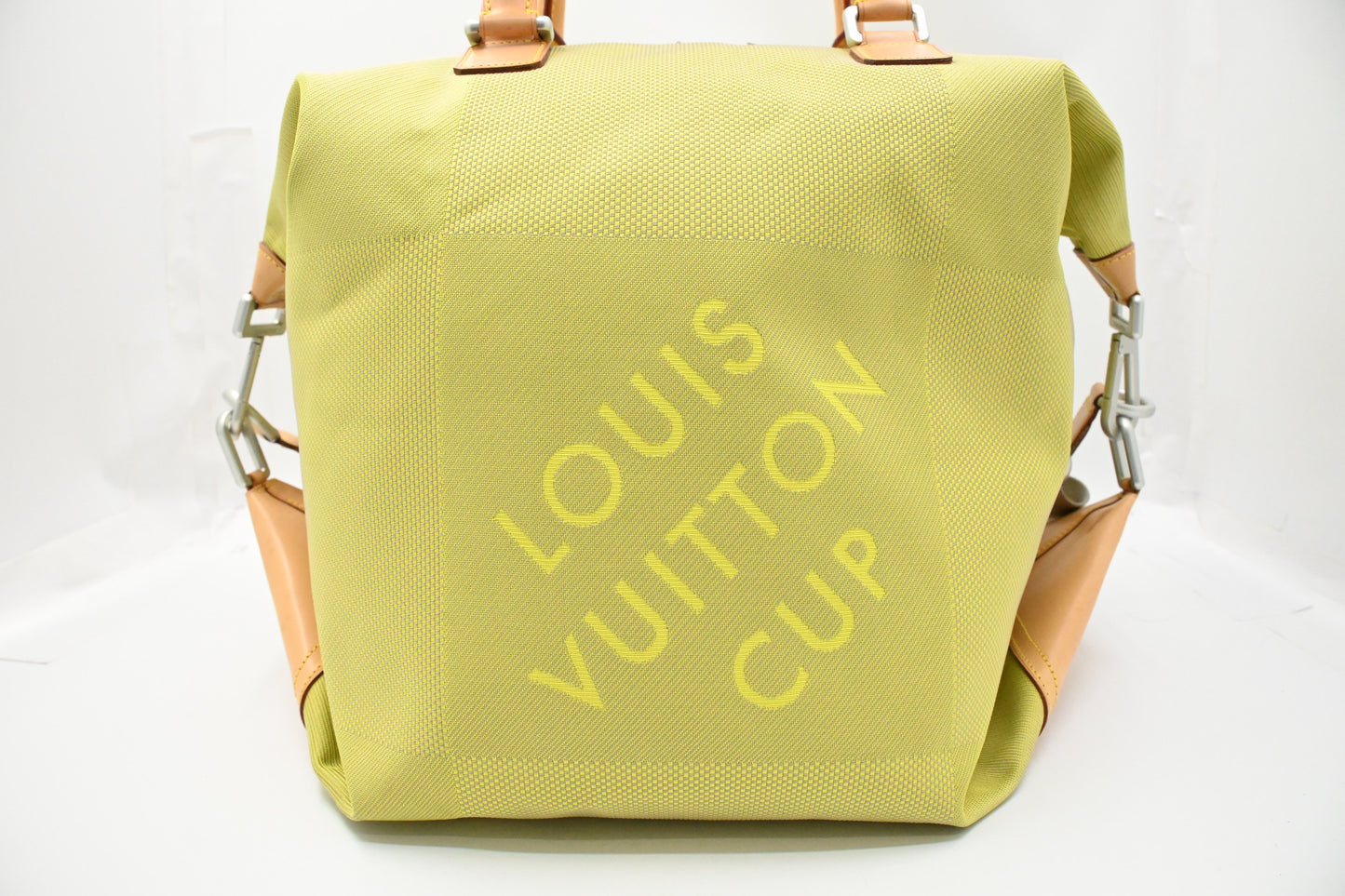 Louis Vuitton 2002 America's Cup Cube Bag in Green Damier Geant Canvas