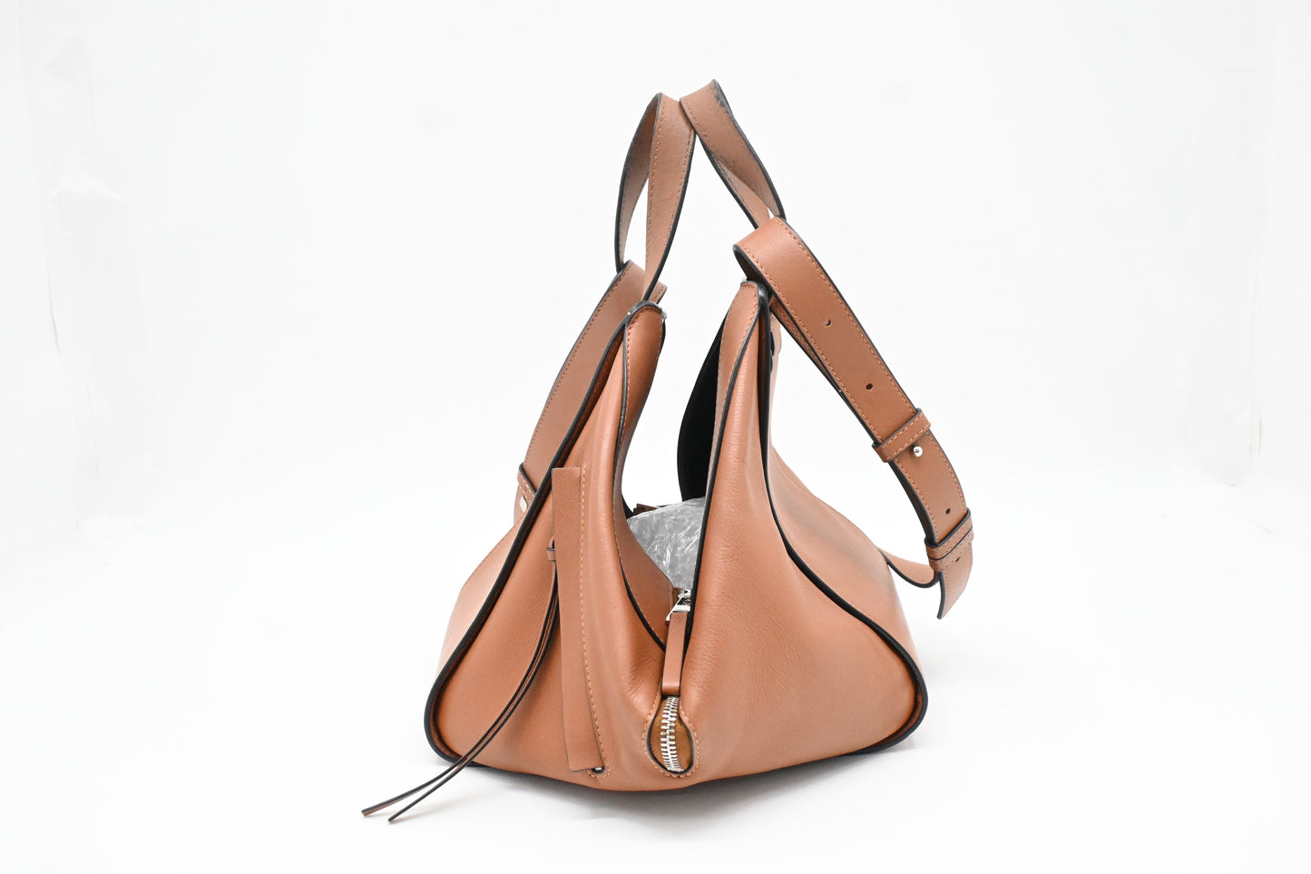 Loewe Mini Hammock in Brown Leather