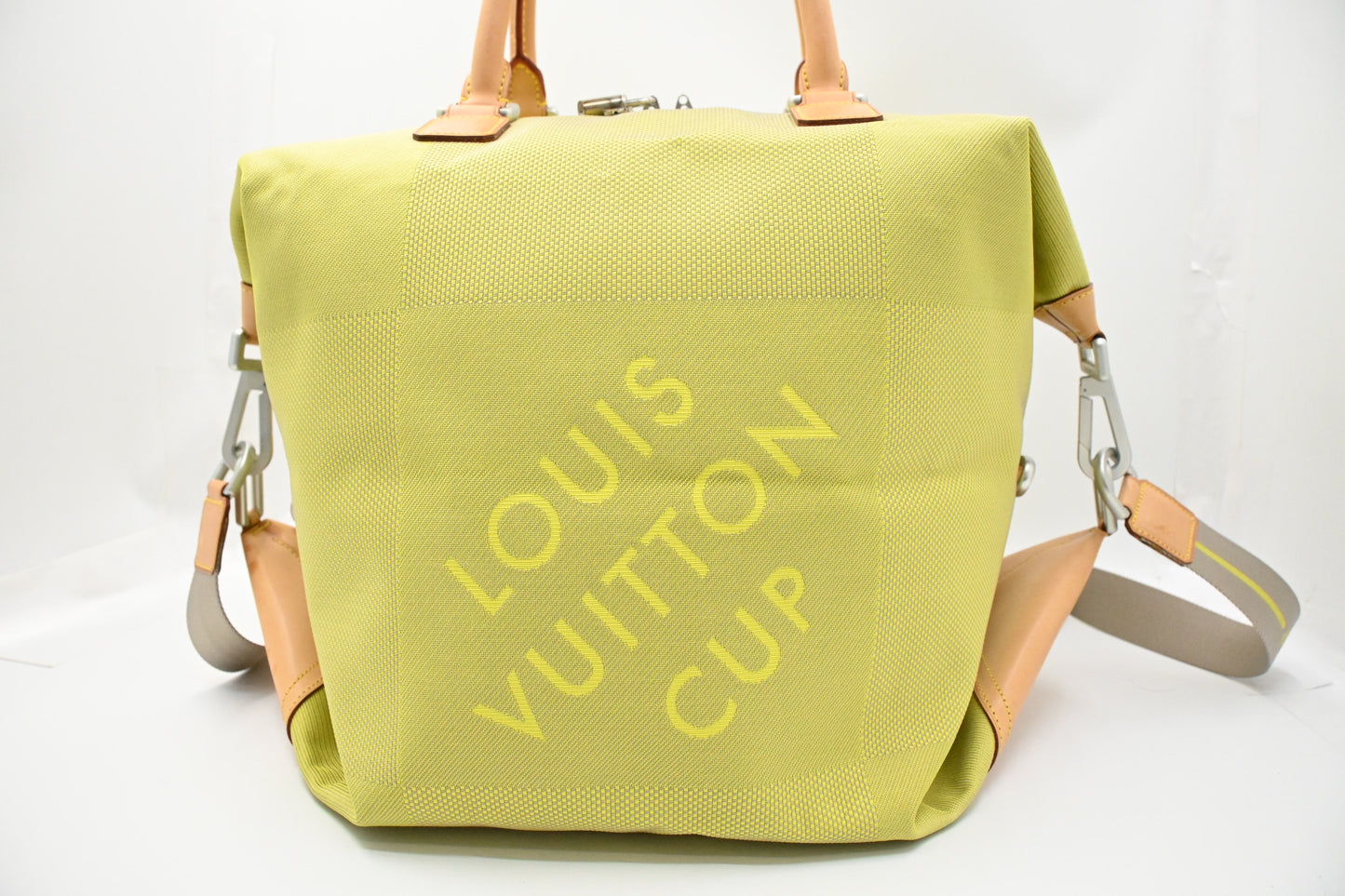 Louis Vuitton 2002 America's Cup Cube Bag in Green Damier Geant Canvas