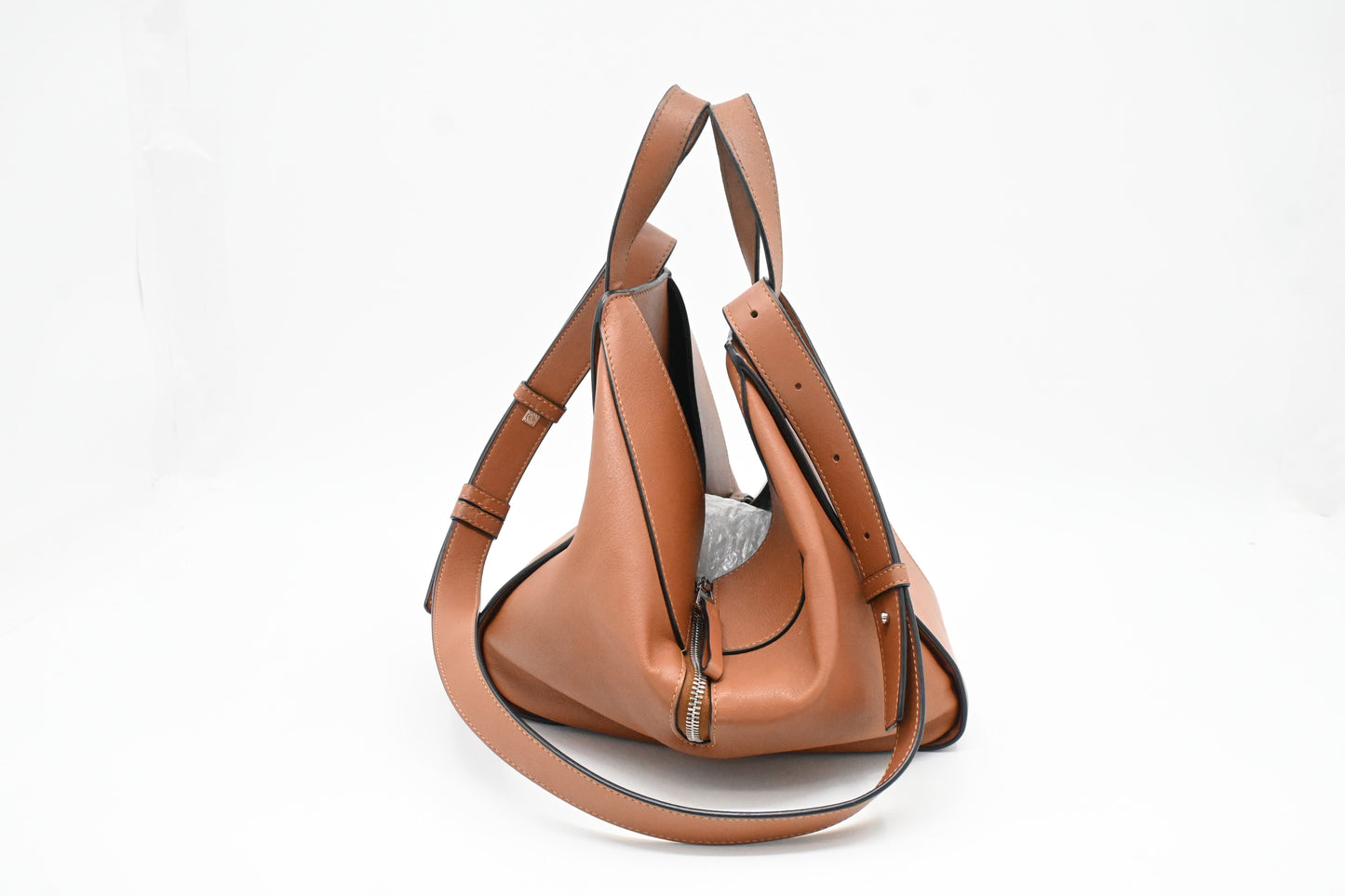 Loewe Mini Hammock in Brown Leather