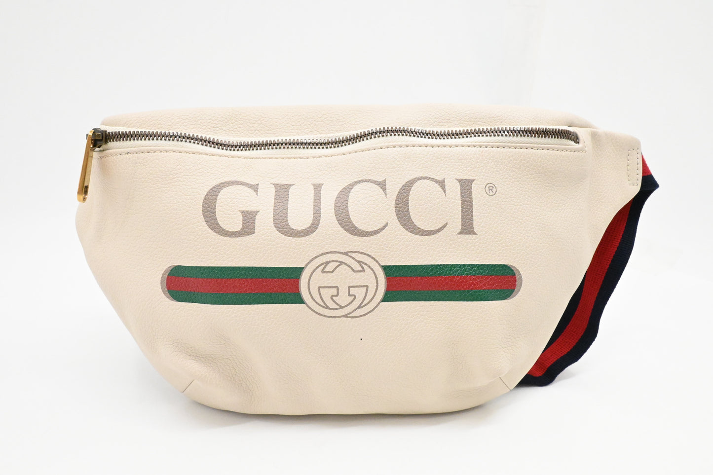 Gucci Bumbag in White Leather