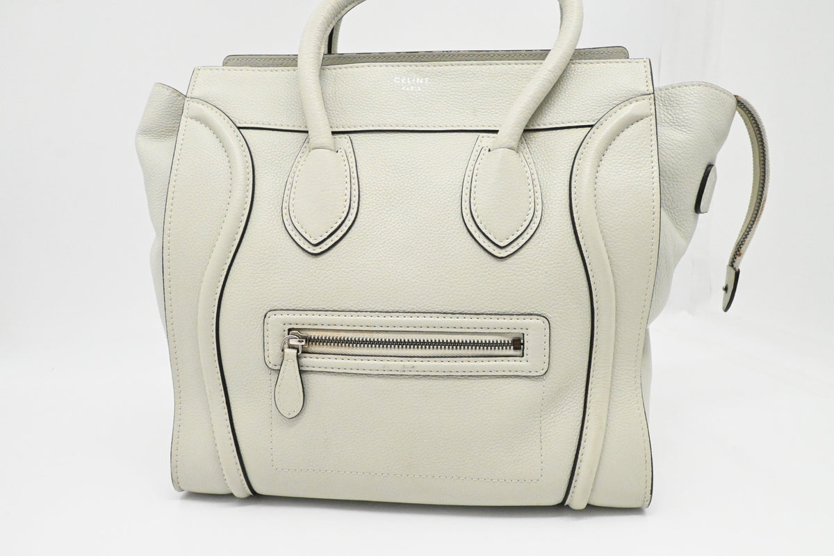 Celine Medium Luggage in Off White Leather