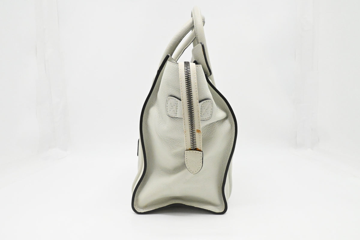 Celine Medium Luggage in Off White Leather