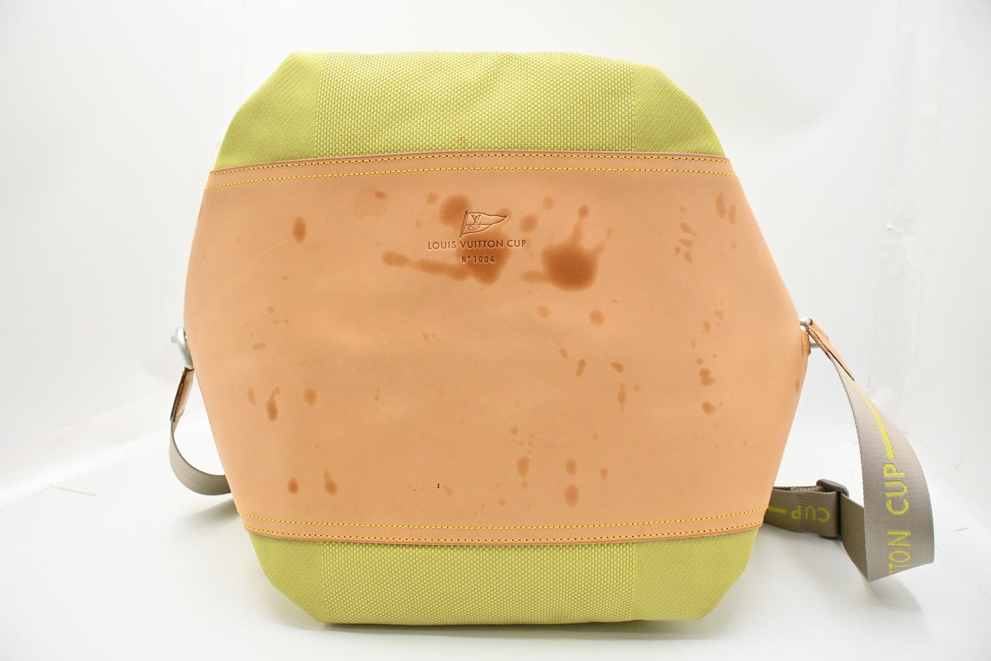 Louis Vuitton 2002 America's Cup Cube Bag in Green Damier Geant Canvas