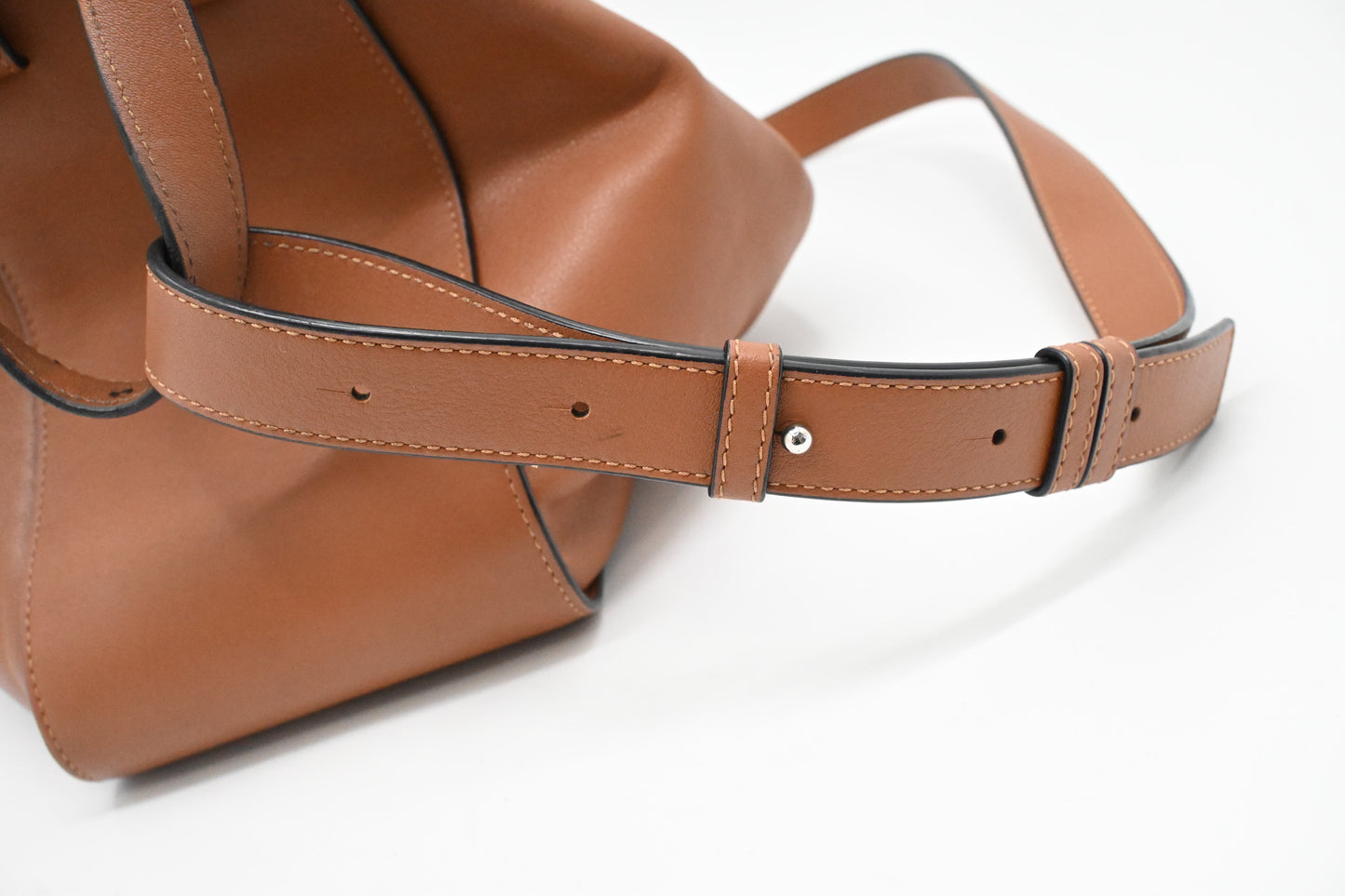 Loewe Mini Hammock in Brown Leather