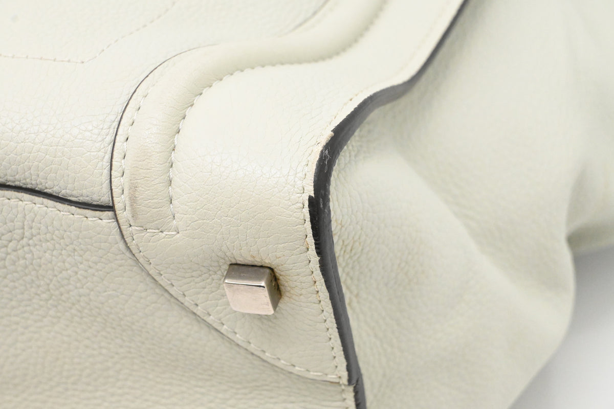 Celine Medium Luggage in Off White Leather