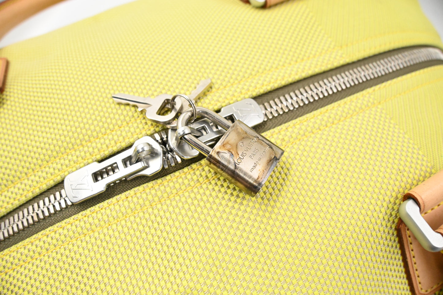 Louis Vuitton 2002 America's Cup Cube Bag in Green Damier Geant Canvas