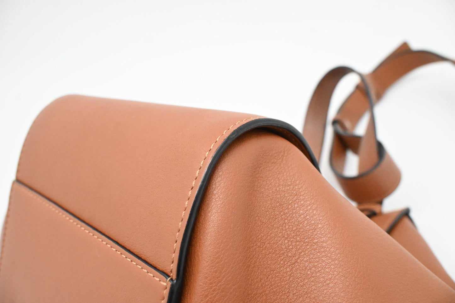 Loewe Mini Hammock in Brown Leather