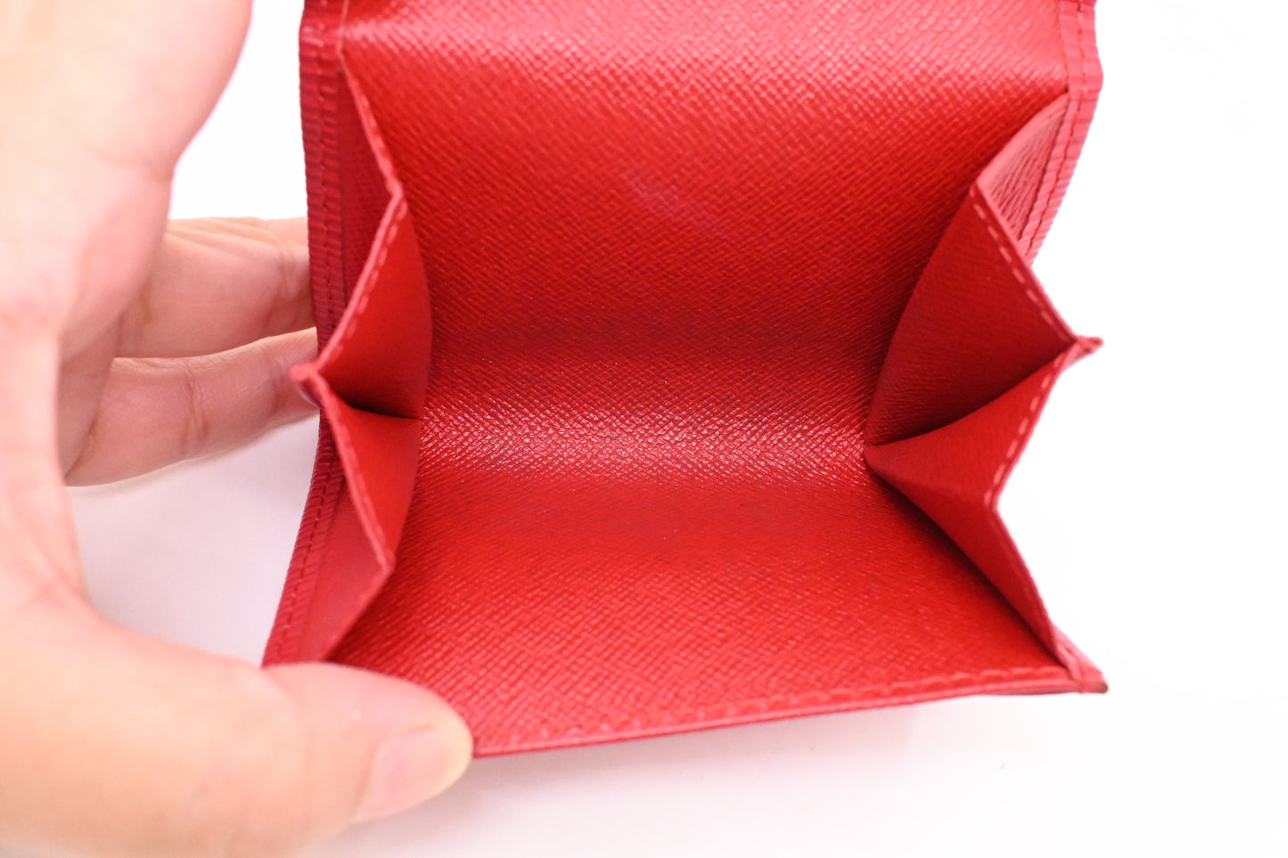 Louis Vuitton Card Case in Red Epi Leather