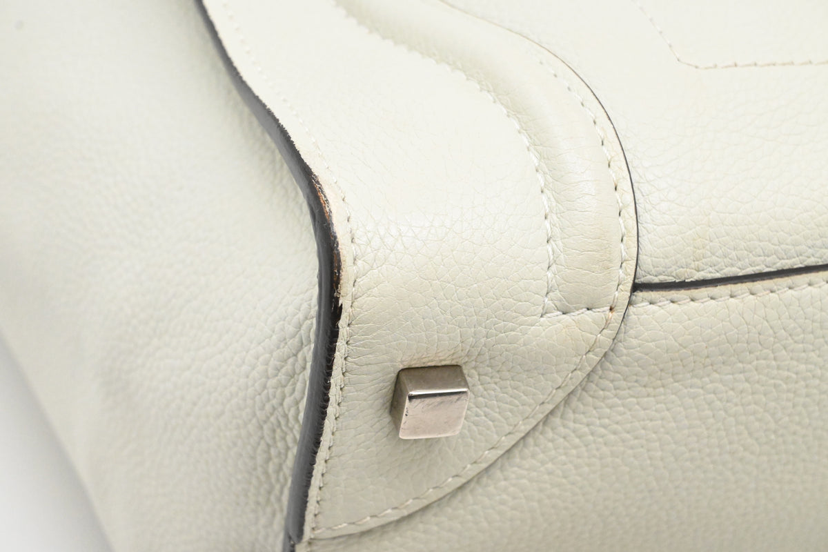 Celine Medium Luggage in Off White Leather